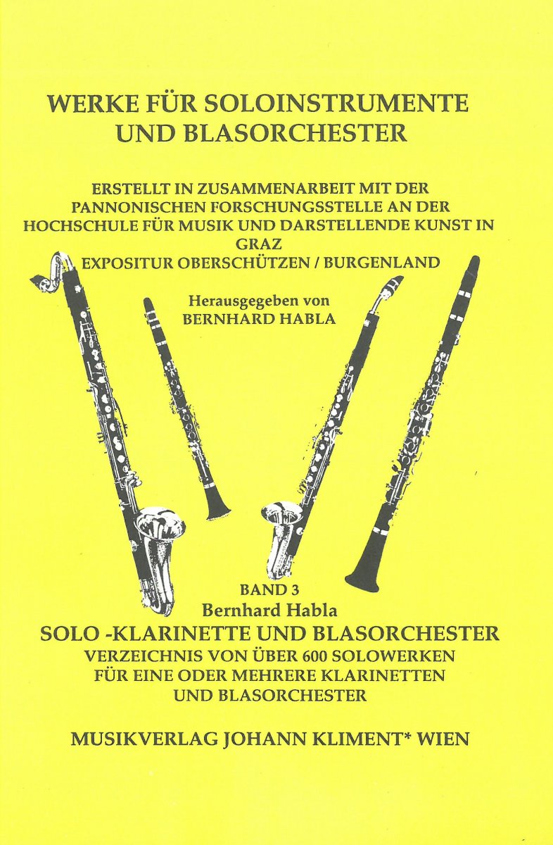 Werke für Soloinstrumente und Blasorchester #3: Solo Klarinette und Blasorchester - hier klicken Werke für Soloinstrumente und Blasorchester #3: Solo Klarinette und Blasorchester - hier klicken